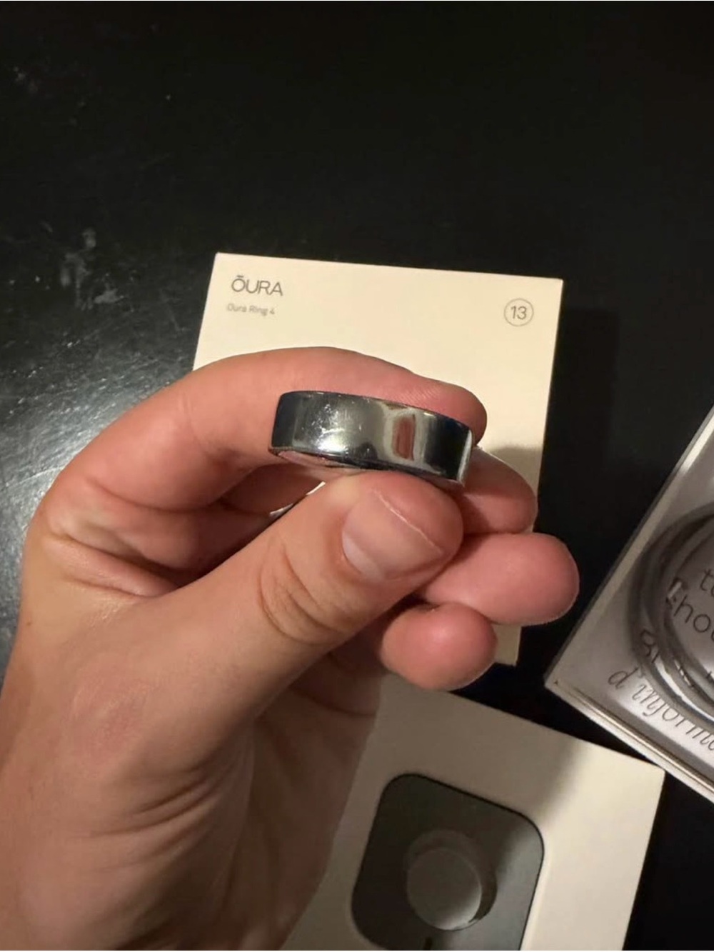 Oura Silver Smart Ring by Oura — Polished Metallic Finish